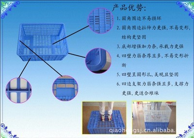 【批发供应 塑料周转筐周转箱】价格,厂家,图片,周转箱/物流箱,佛山市乔鸿塑胶制品-